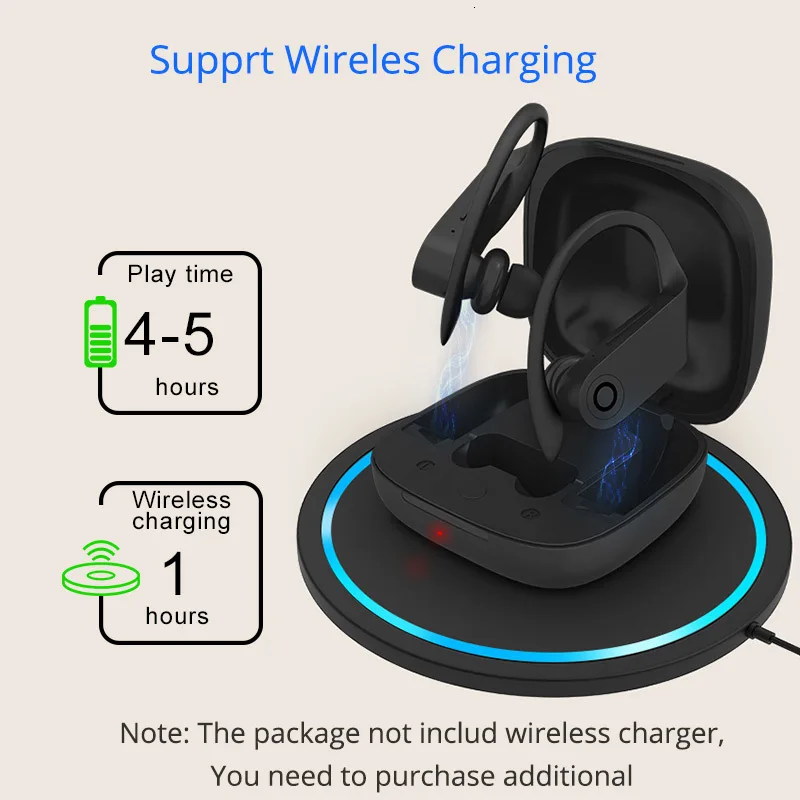 Всплывающие беспроводные наушники B10, Bluetooth 5,0, водонепроницаемые, 6D, стерео гарнитура, спортивные наушники с микрофоном, PK i200 tws i500