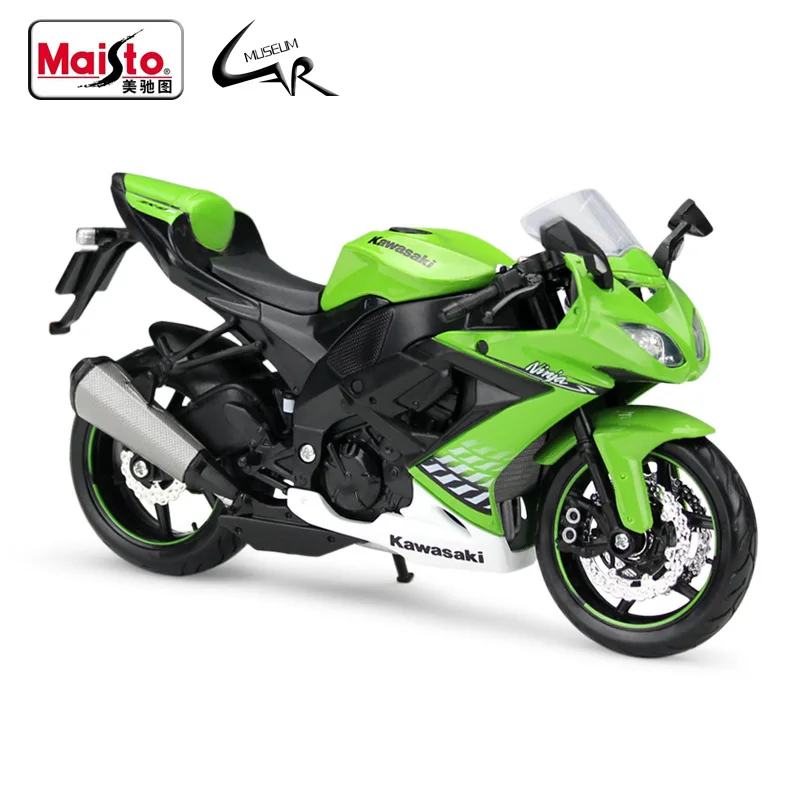 2010 Kawasaki Ninja ZX-10R vert 1/12 Moulé Sous Pression Modèle de la moto par MAISTO 31187 