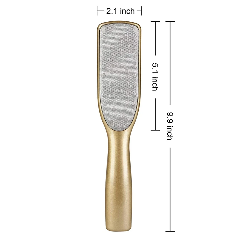 EAS-пилка для ног для удаления мозолей с двойными боковыми скрабами для ухода за ногами педикюр в домашних условиях на ногах без боли-Золотой C