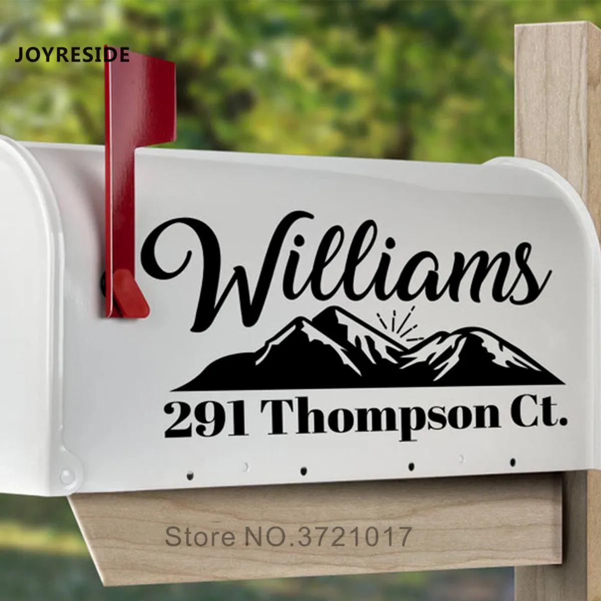 Mailbox Sticker Mountains Pattern Custom Name Personalized Any Address Name  Art Designs Mailbox Stickers Decal Vinyl Mural M440 - AliExpress Home &  Garden