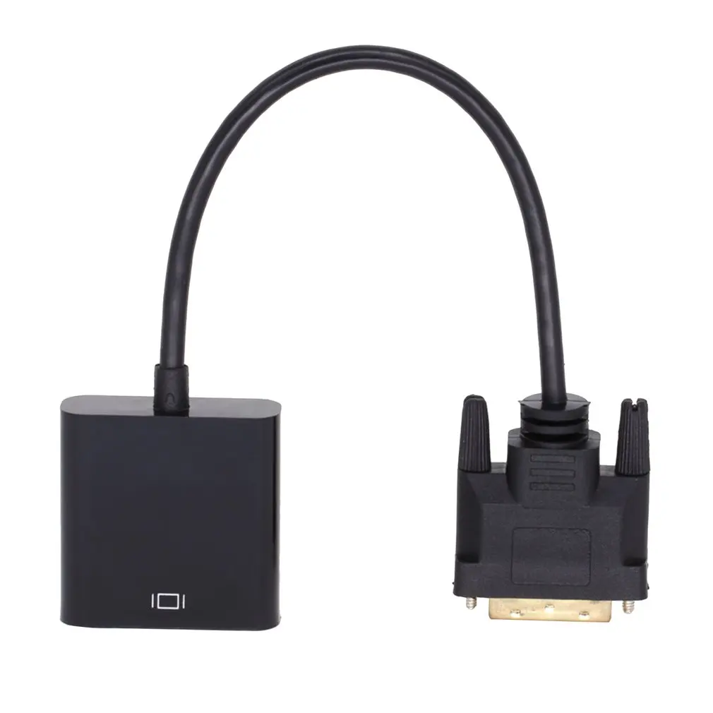 1080P Dvi-D 24+ 1 Pin папа к Vga 15Pin женский активный кабель адаптер конвертер Dvi к Vga Hd дисплей видео адаптер кабель