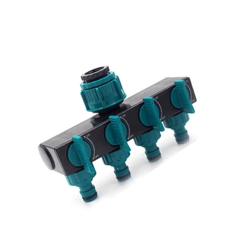 

Hose Splitter Irrigation Adapter 4 Way Water Hose Connectors Female Thread Tap Connectors Durable 4 Way Water Hose Connector