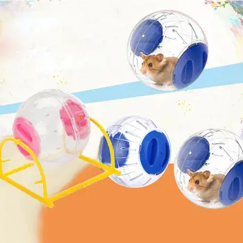 

Transparent Hamster Running Ball Rack Pet Training Wheel Exercise Supply