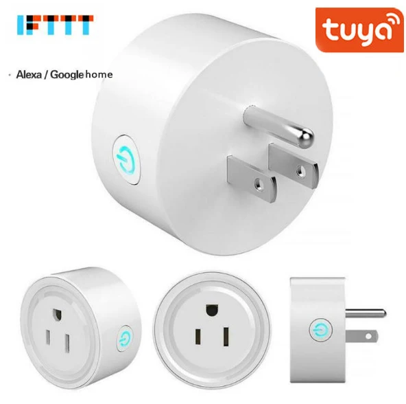 

WiFi Switch Socket Plug US Wireless Extender Remote Outlet Adaptor Energy meter Smart Home Automation Alexa Google Compatible