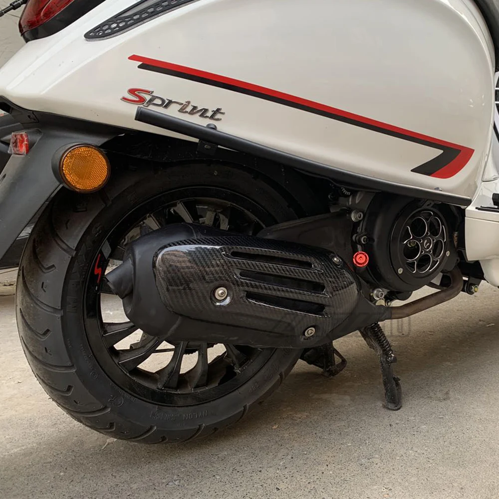 Motorfiets Uitlaatpijp Cover Uitlaat Hitteschild Protector Carbon Fiber  Accessoires Voor Vespa Sprint Primavera Lxv 150 Abs|Covers \u0026 Ornamental  Mouldings| - AliExpress