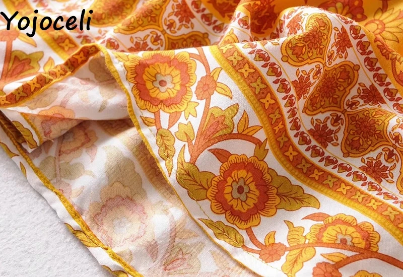 Yojoceli, сексуальное, с принтом, boho, короткое, женское платье, летнее, с рюшами, элегантное, повседневное, Пляжное платье, женское, крутое, мини, милое платье, vestidos