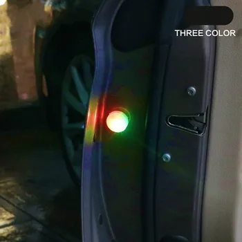 

6 Pcs Car LED Opening 3LED Door Safety Warning Anti-collision Lights Flash Light Wireless Alarm Lamp Anti-collid Signal Light