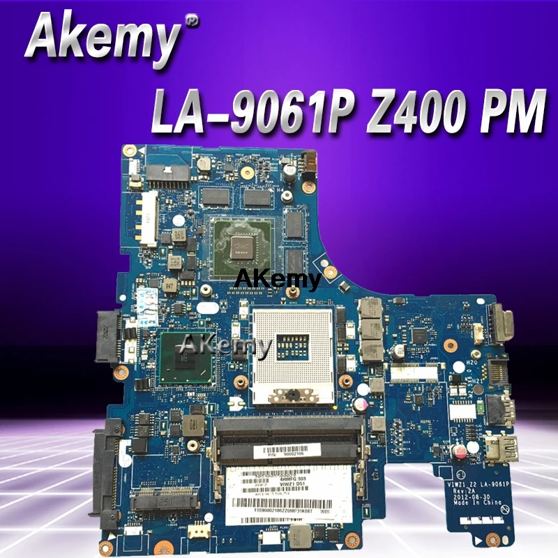 

LA-9061P For Lenovo Z400 laptop motherboard VIWZI-Z2 LA-9061P Z400 PM original motherboard Test free shipping