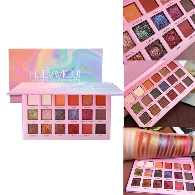 

Matte Pearlescent Radiant Glitter Eye Shadow Palette 18 Colors Shimmer Pigment Eye Shadow Easy to Wear Makeup Eyeshadow