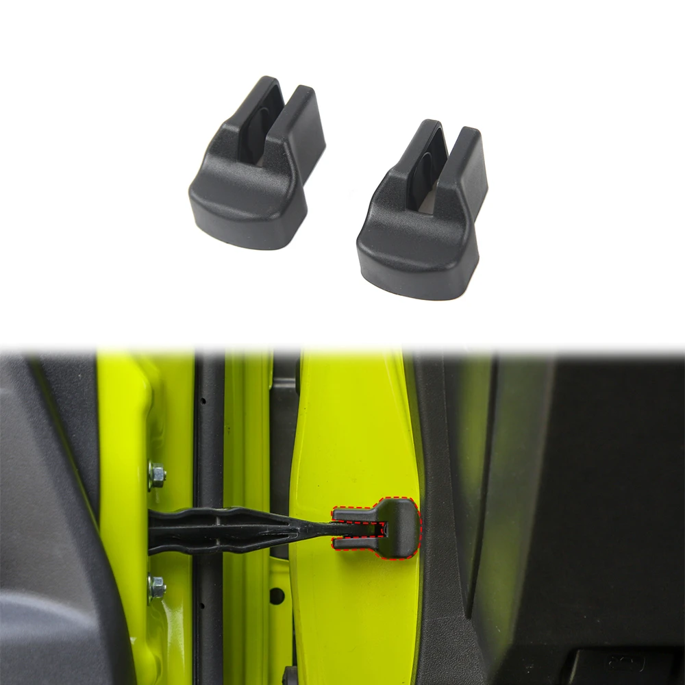 For Suzuki Jimny 2019 2020 Car Door limiting Cover Protection Trim Decor Black