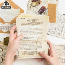 Señor papel 2 diseños 57 Uds. Letras antiguas Vintage Scrapbooking/fabricación de tarjetas/proyecto de diario DIY Kraft Retro tarjetas de papel de escritura