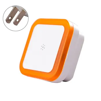 

Light Sensor Control Night Light Mini US Plug Novelty Square Bedroom Lamp For Baby Gift Romantic Colorful Lighting