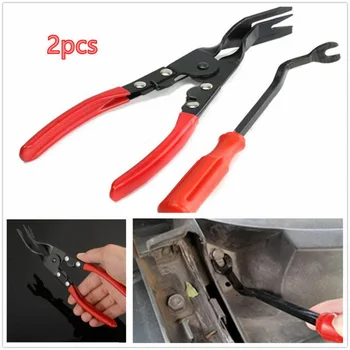 

Fastener Car Door Panel Pliers Puller Repair Tool Combo Red High Quality