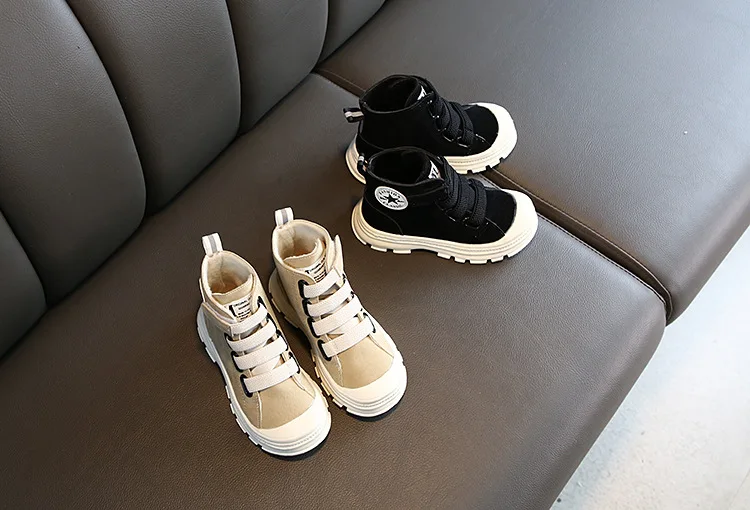 Ботинки martin; детские зимние кожаные плюшевые ботинки для девочек и мальчиков; Повседневная прогулочная обувь для отдыха; Уличная обувь для малышей; короткие ботинки