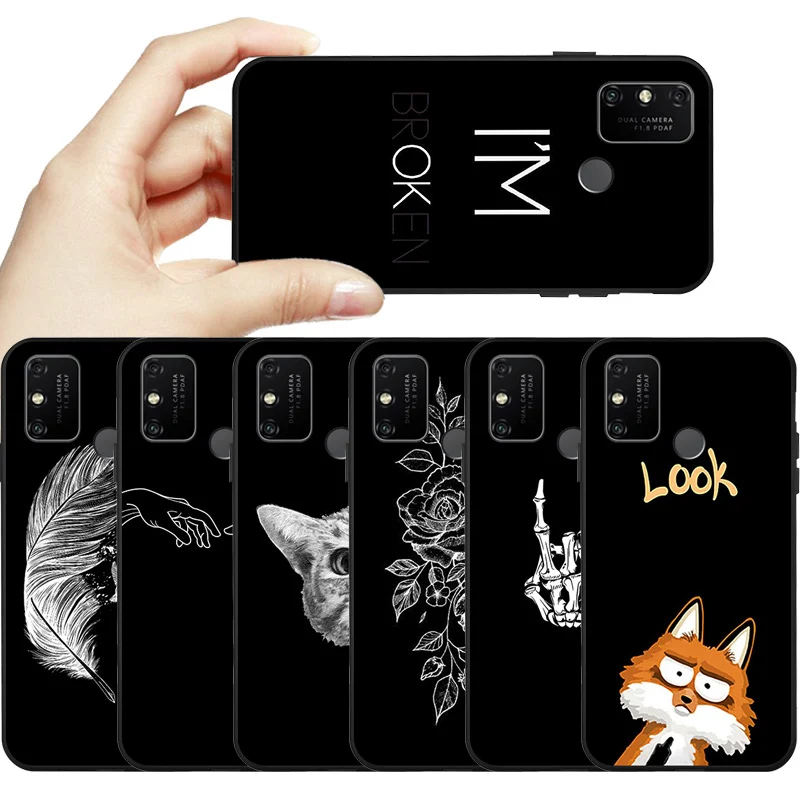 Ojeleye DIY окрашенный чехол для Xiaomi Redmi 9C случаях 9A 9 антидетонационный телефона 10X Pro