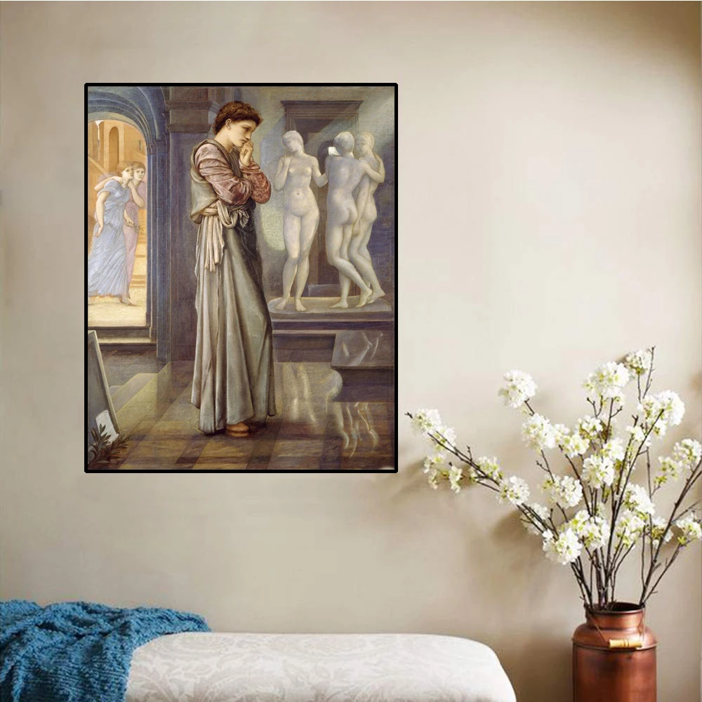 

Cassisy Canvas Oil PaintingPygmalion And The Image, The Heart DesiresEdward burne jones Artwork Picture Decor Home Decoration