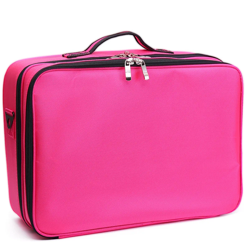 

Extra Large Professional Shelves Cosmetic Bags Multi-layer Capacity Makeup Artist With Makeup Portable Beauty Kit