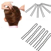 50PCS New Arrival Lot U Shape Rhinestone Hair Clips Updo Tool Hairpins Bobby Pin Barrette Salon Grip Clip For Women Lady Girl