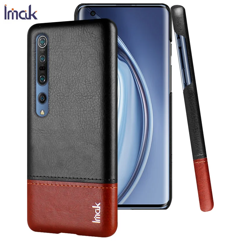 Чехол IMAK Для Xiaomi mi 10 pro Винтажный чехол из искусственной кожи Жесткий для 10/ высококачественные подходящие