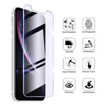 

Screen Protector Glass for iPhone 11 Pro Max X XS XR Tempered Glass on the for iPhone 8 7 6 6S 5 5S SE Glass For iPhone 7 Plus
