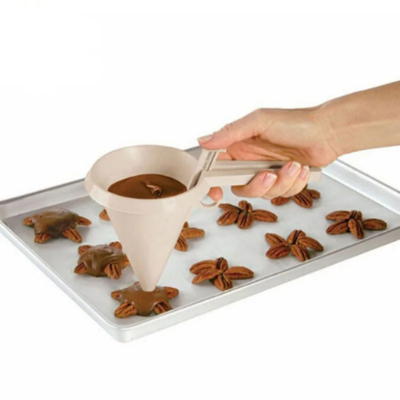 Инструменты Декор расплава конфеты Воронка PP пластик литья инструменты для украшения выпечки, торта Регулируемый кухонный инструмент