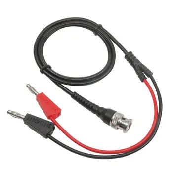 

BNC Q9 To Dual 4mm Stackable Banana Plug With Socket Test Leads Probe Cable 120CM