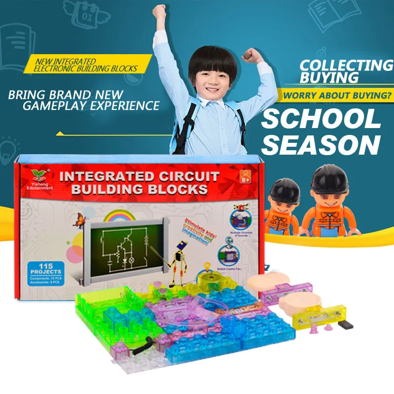 

Ys2961 Power Building Blocks English 115 Alternate Spelling Children'S Educational Circuitry Creative Building Blocks Toy