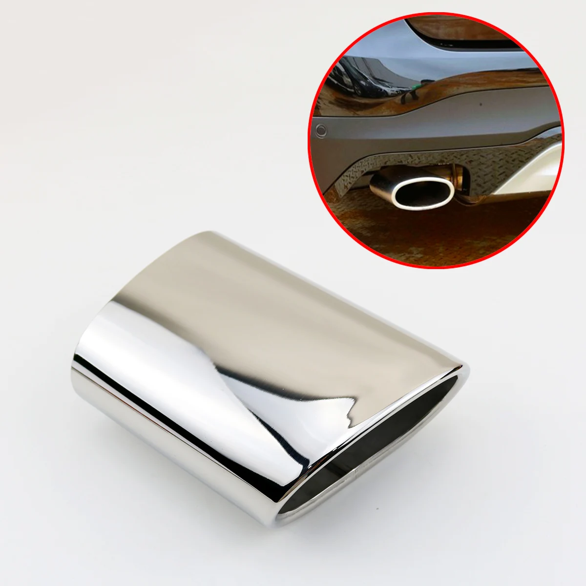 Fit For BMW 3 Series 320 2005-2017 Exhaust Tailpipe Muffler Rear Tail Pipe Tip Cover Part Stainless Steel Style | Автомобили и