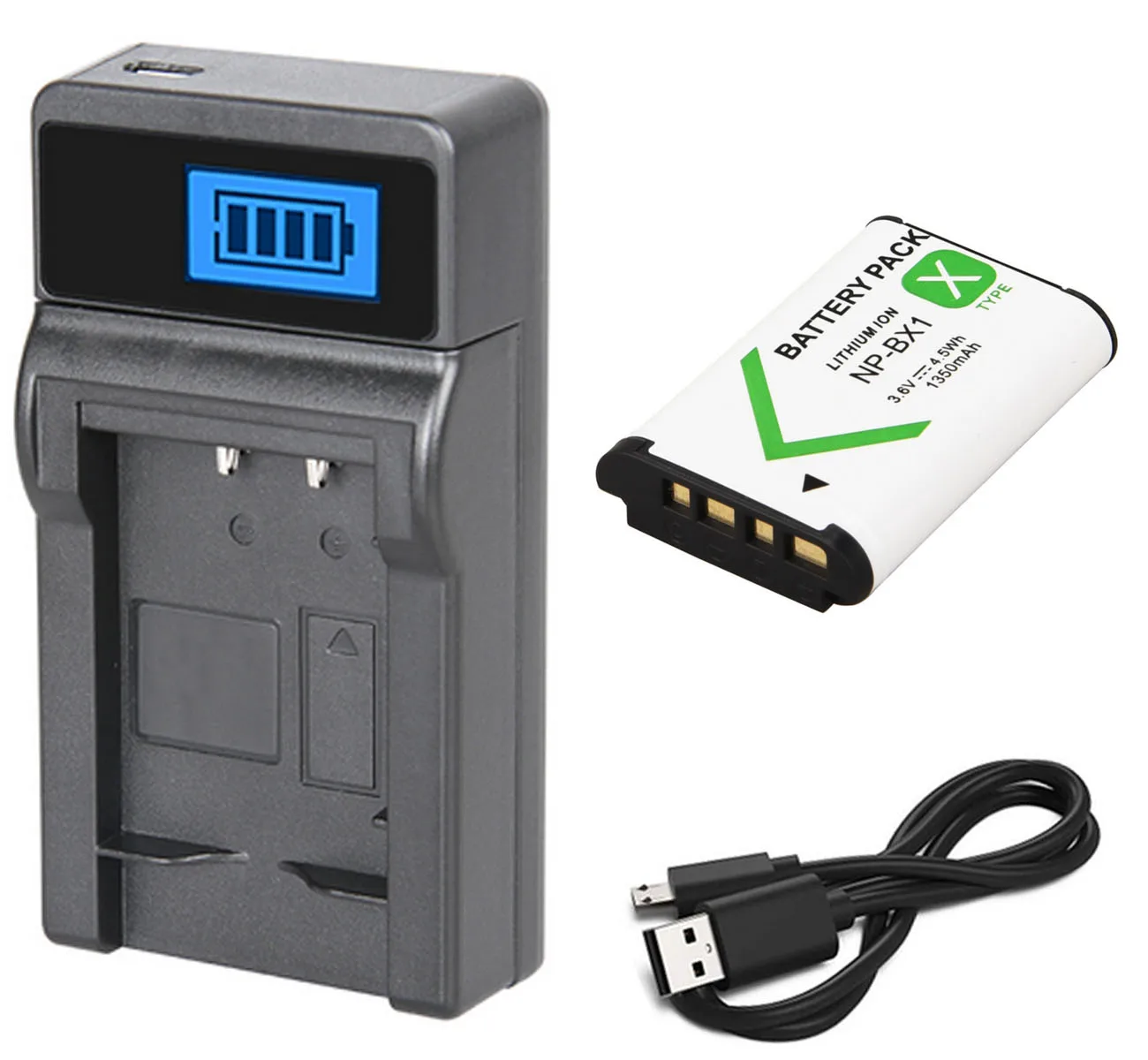 Аккумулятор+ зарядное устройство для sony HDR-MV1, HDR-AS10, HDR-AS15, HDR-AS20, HDR-AS30, HDR-AS50, HDR-AS100V - Цвет: Battery and ChargerC