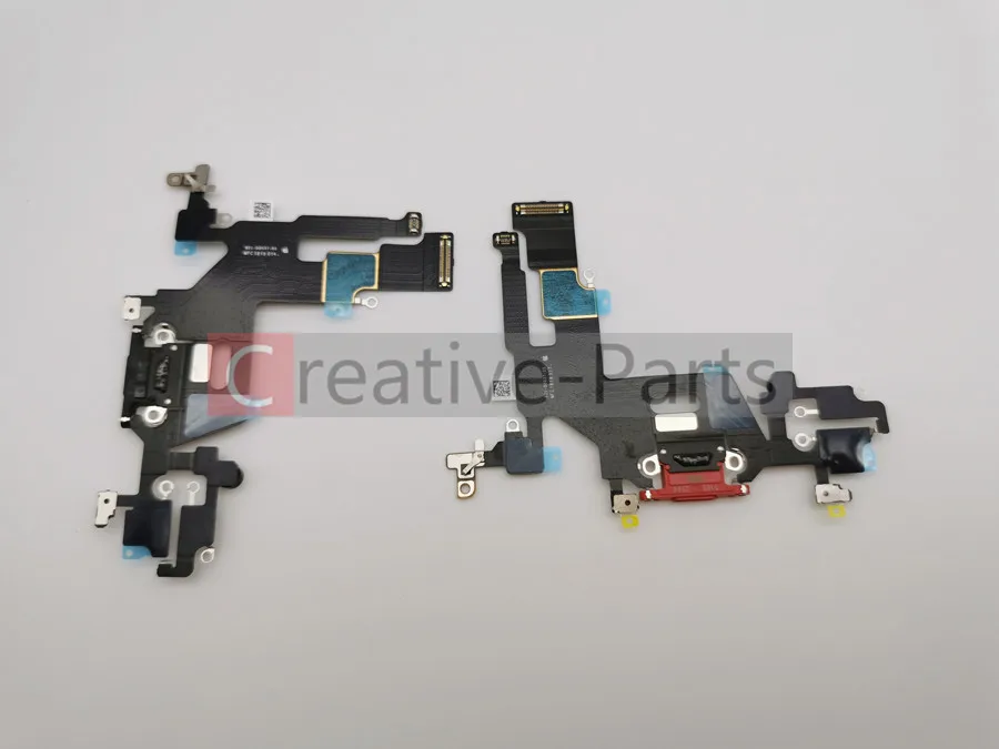 Цветной зарядный порт USB док-разъем гибкий кабель для iPhone 11 с аудиоразъемом для наушников и микрофоном