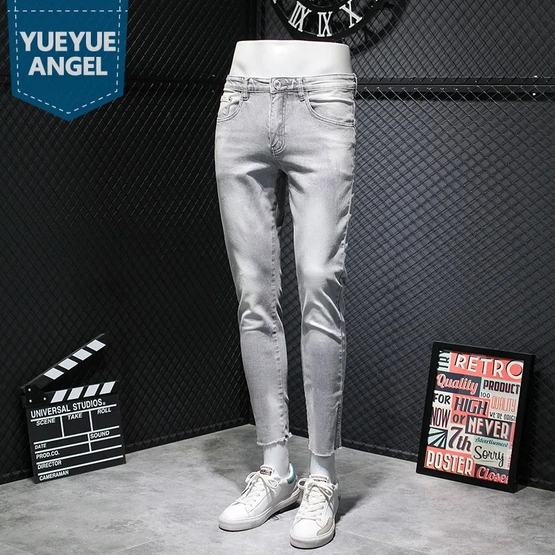 ankle length white jeans