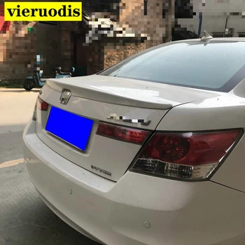 

2008 to 2013 version for honda accord spoiler streamline black white primer paint rear trunk wings spoilers by high quality