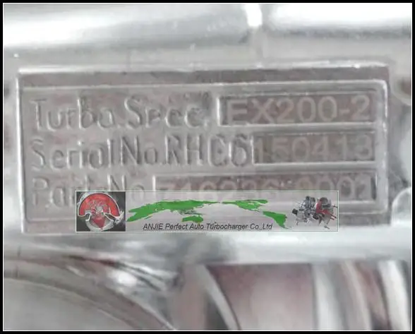 RHC6 114400 2710 716236 0001 VA240044 CI89 Turbo для внедорожного экскаватора 6BD1T 6BD1 T|hitach|turboturbo turbo |
