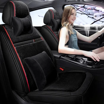 

Winter Auto Full coverage Seats Covers Plush Car Seat Cover for Mercedes benz aclass cla c slc slk cls e cl class amggt