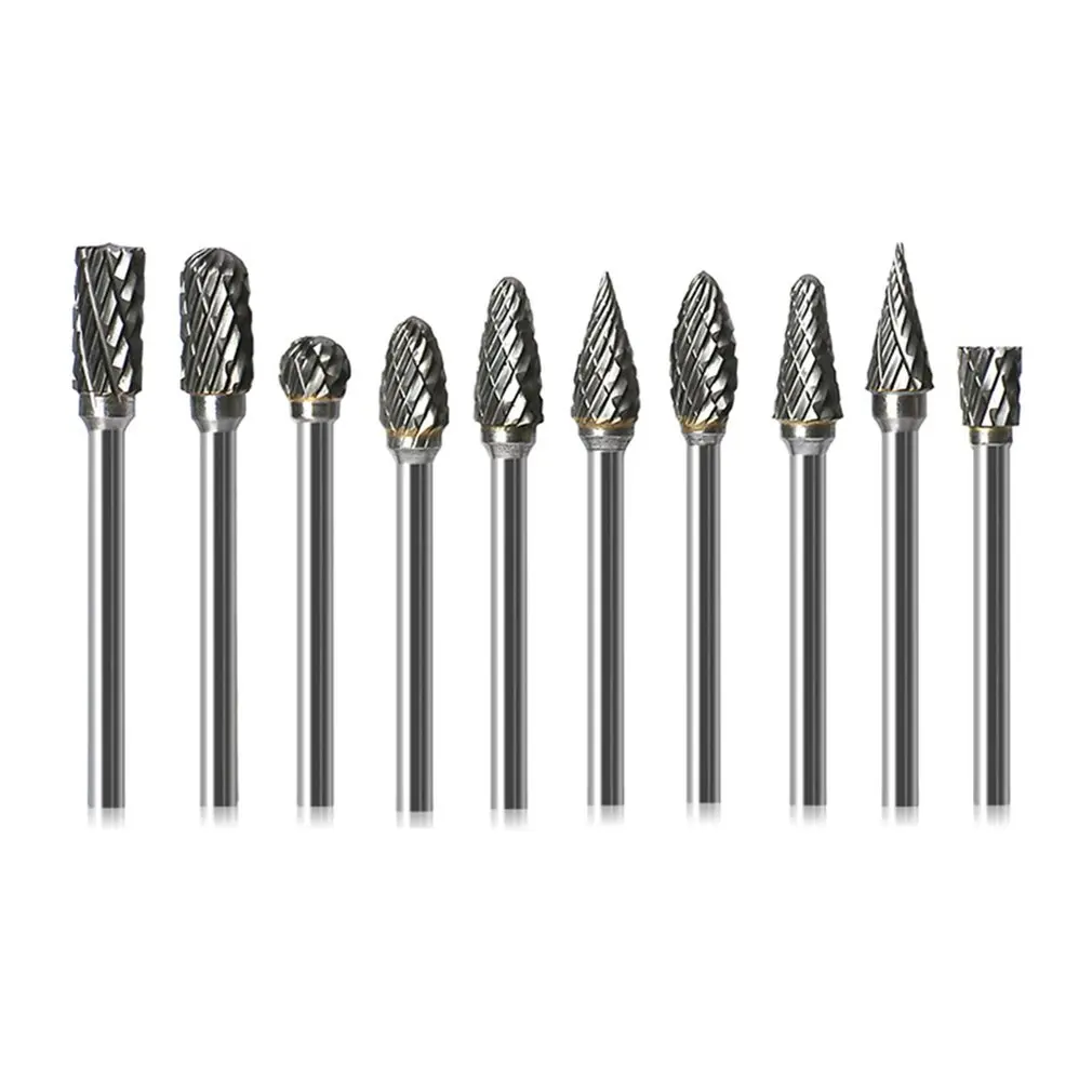 

Shank Tungsten Carbide Milling Cutter Rotary Tool Burr Double Diamond Cut Rotary Dremel Tools Electric Grinding
