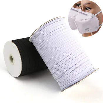 

3mm 5mm 6mm Elastic Band For Mask 3mm-12mm Wide Elastic Cord Ribbon Rubber Band Tape For Diy Masks Clothing Sewing Accessories