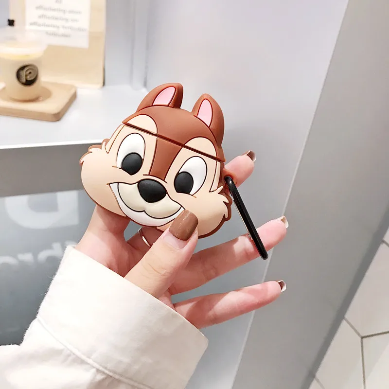 3D милый чехол для наушников Airpods 2 Чехол аниме детский силиконовый чехол для наушников с утиным пухом для Apple Airpods 1 чехол для наушников - Цвет: 50A