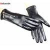 new women's sheepskin leather gloves fashion metal zipper style repair hand velvet lining autumn and winter warm ► Photo 2/6