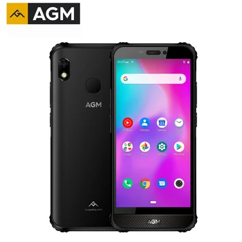 Перейти на Алиэкспресс и купить AGM A10 128G прочный мобильный телефон Android™9 Передняя Колонка 5,7 дюймHD 4400mAh IP68 водонепроницаемый смартфон Поддержка sd-карты