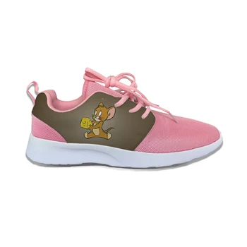 

Mouse Cartoon Jerry Hot Cute Cat Fashion Tom Sport Running Shoes Breathable Lightweight Mesh 3D Printed Sneakers Female Women