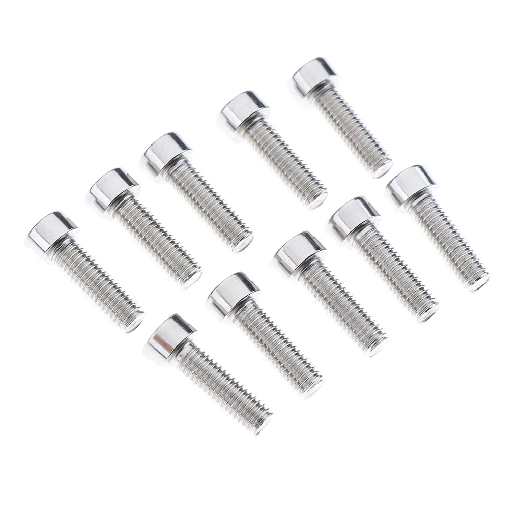 10Pcs MTB Mountain Bike Water Bottle Cage Screws M5 Bicycle Bike Bottle