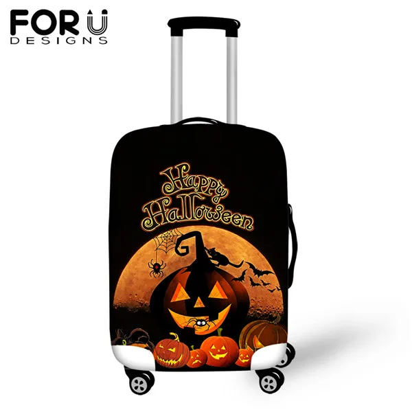 Водонепроницаемые чехлы для багажа на Хэллоуин Jack-O '-Lancer, чехлы для чемодана для путешествий 18-30 дюймов, чехлы, защита для багажа - Цвет: CDGX1596