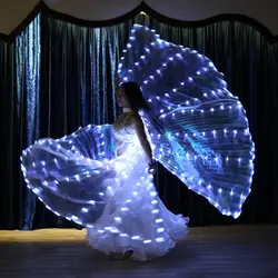Бабочка танец крыло Детский костюм для танцев выступлений светодиодный lsis белый свет день рождения карнавальные аксессуары