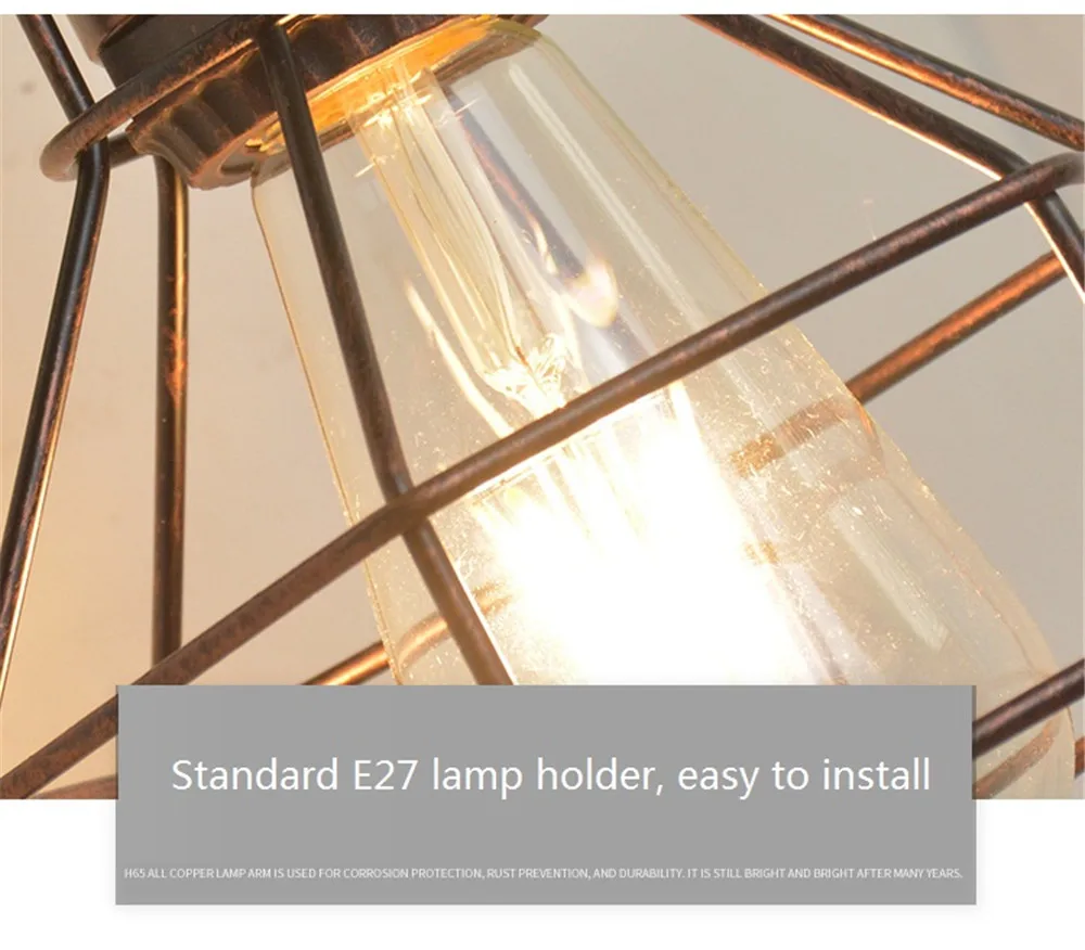 Industrial Water Pipe Light Vintage LED Wall Lamp Loft Edison Sconce Wall Lights Rust Iron Home Decor Lighting Retro Luminaire (19)