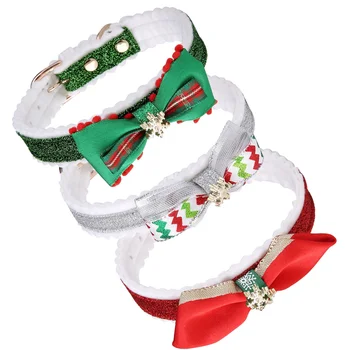 

3Pcs Collars Creative Christmas Durable Decorative Pet Necklace for Pet