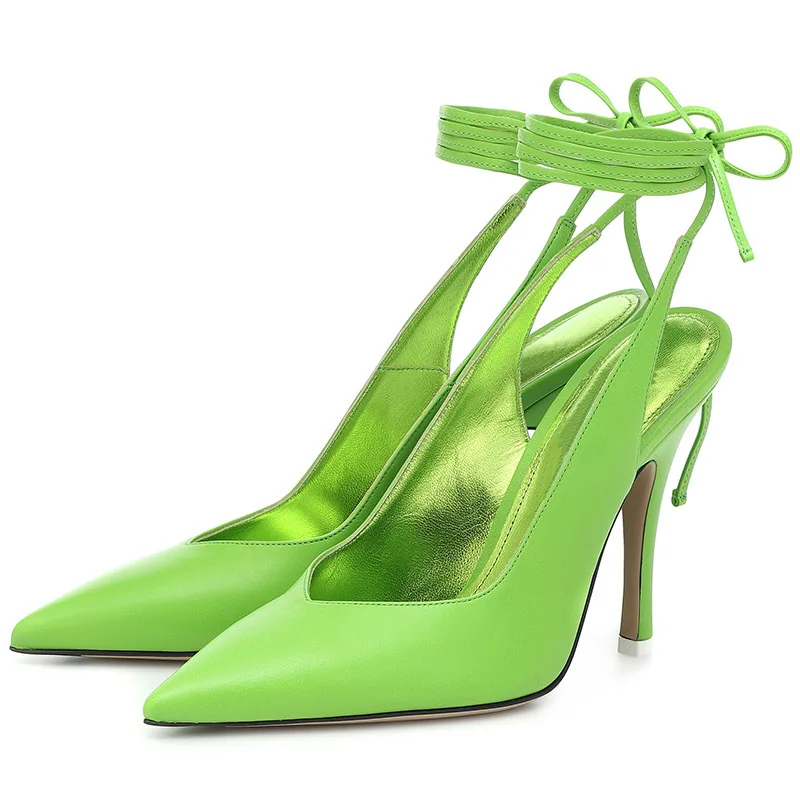 Zapatos de tacón alto de aguja para Mujer, calzado Sexy con puntera en pico  y tacón de aguja, Color sólido|Zapatos de tacón de mujer| - AliExpress