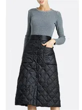  Anteef black cotton vintage high waist autumn winter casual loose midi for woman skirts womens 2022 skirt clothing streetwear 