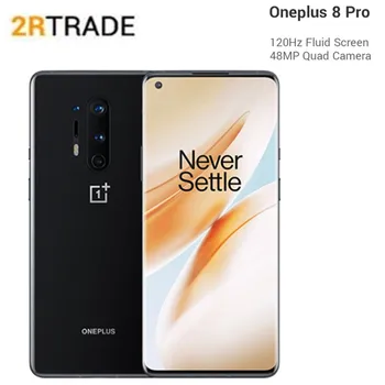 

OnePlus 8 Pro 5G mobile phone 6.78" Snapdragon 865 2K 120Hz 48MP+48MP NFC IP68 30W 5G cell phone Wireless charging