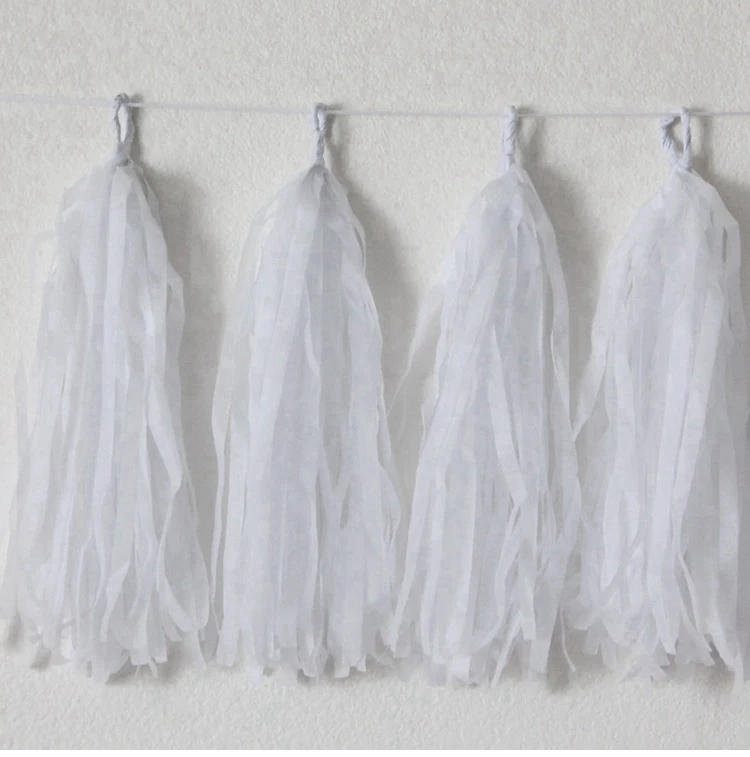 5pcs tassel style 1 Fengrise Свадебные Бумажные цветы с кисточками и помпонами, гирлянда, воздушный шар, лента для детского душа, Детские декоративные аксессуары для вечеринок - Цвет: 5pcs tassel style 1