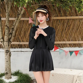 

One Piece Swimsuit Push Up Beachwear Swimwear Women Large Size Beach Womens Korean Ins Concealing Showing 2019 New Hot Swimsuits